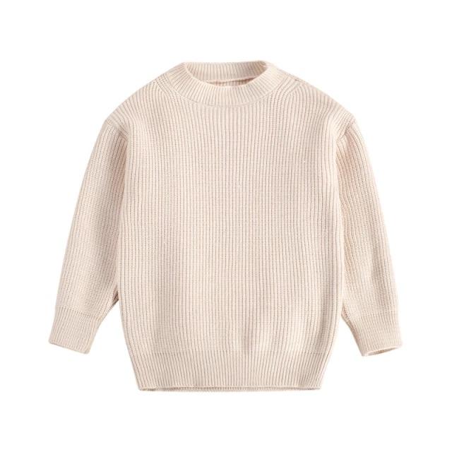 The Certified Heartbreaker | Beige Baby Toddler Girl Sweater
