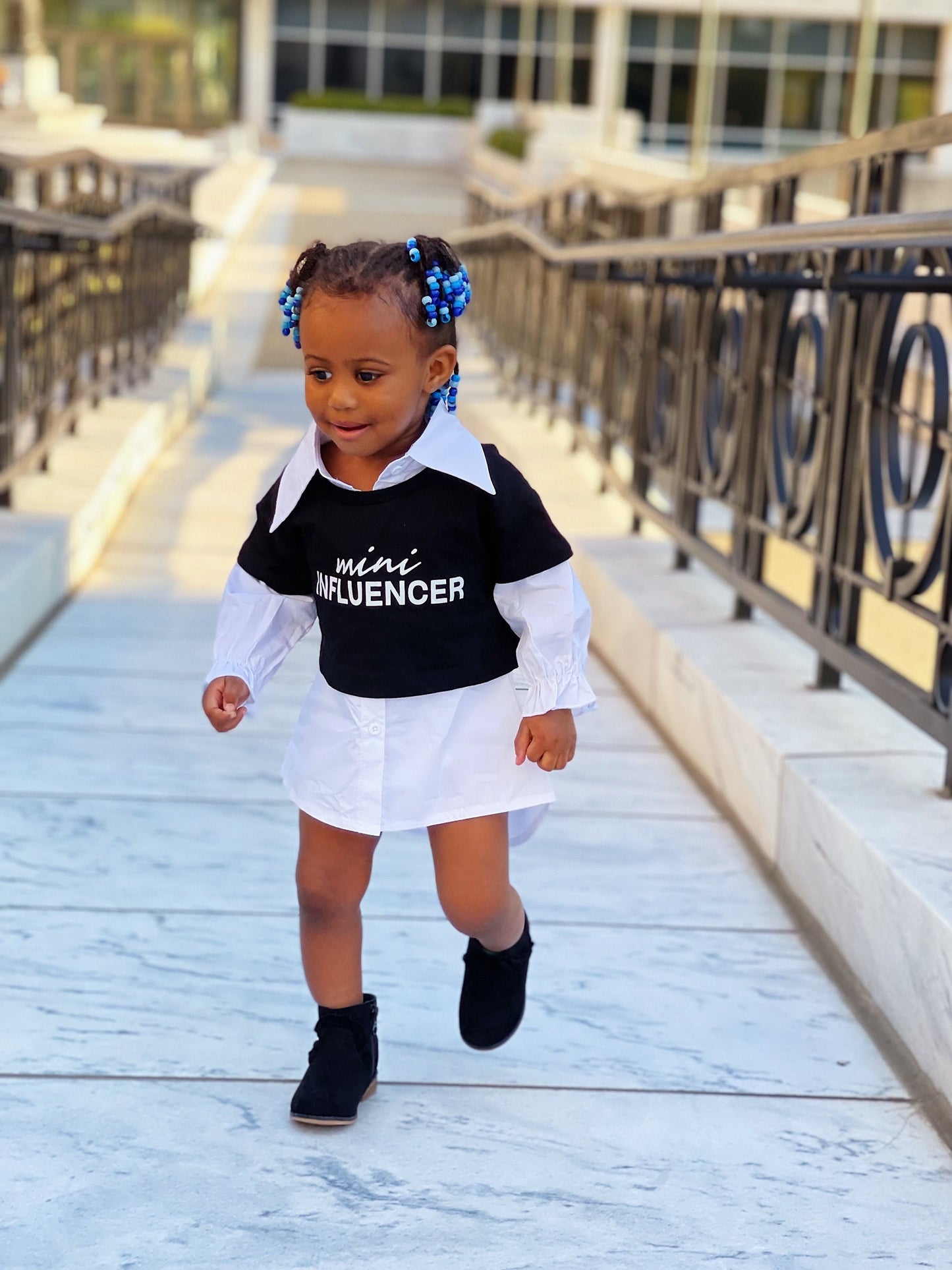 Cute Baby Girl Clothes, Mini Influencer Shirt Dress